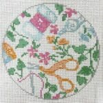 KCN Designers - Needlepoint Print Round
