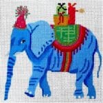 Kate Dickerson Needlepoint - Mini Party Elephant
