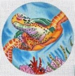 PLD Needlepoint Designs - Turtle Ornament