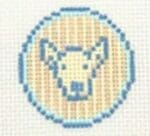 Atlantic Blue Canvas - Spot Bag Charm