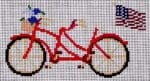 Vallerie Needlepoint Gallery - Summer Tandem Bike
