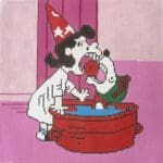 Officially Needlepoint - Lucy & Snoopy Bobbing for Apples