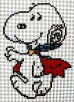 Officially Needlepoint - Snoopy in Vampire Costume