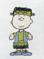 Officially Needlepoint - Charlie Brown as Frankenstein