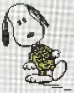 Officially Needlepoint - Snoopy in Skeleton Costume