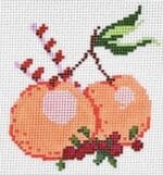 The Plum Stitchery - Oranges and Pomegranates Holiday Floral  (In Stock)