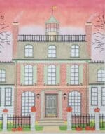 The Plum Stitchery - The Baldwin House in Autumn  (In Stock)