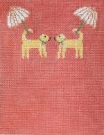 The Plum Stitchery - Dog and Umbrella Change Purse  (In Stock)