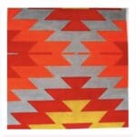 The Meredith Collection - Kilim Red Gray and Peach Star