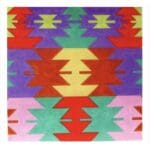 The Meredith Collection - Kilim Multi Colored Star