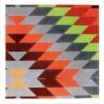 The Meredith Collection - Kilim in Brown, Peach, Grey, Dk Grey